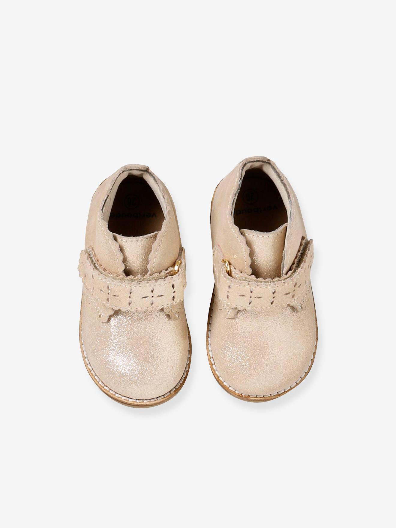 Thumbnail - Baby Leder-Boots mit Klettverschluss