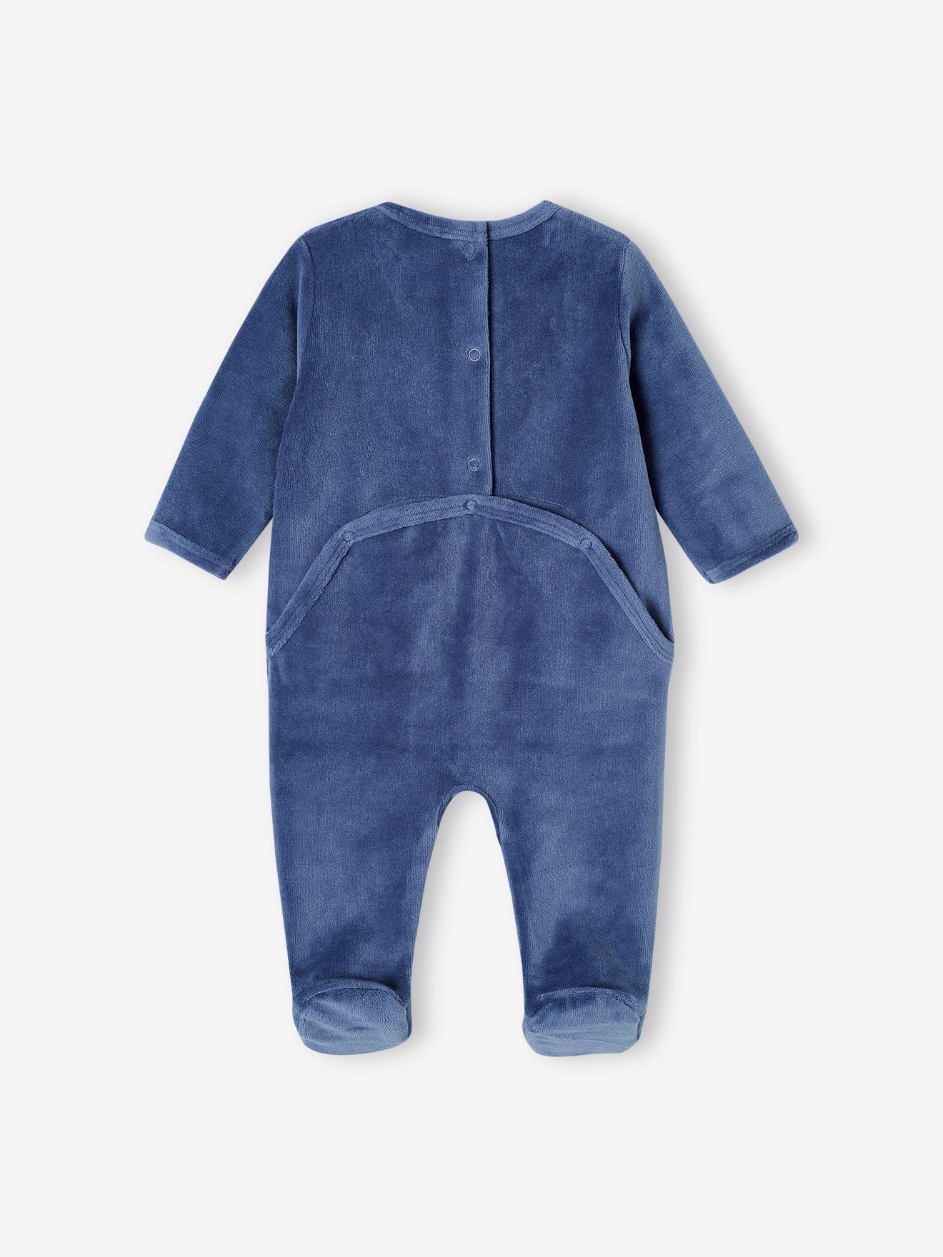 Thumbnail - 2er-Pack Baby Samt-Strampler Fuchs