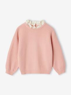 Maedchenkleidung-Pullover, Strickjacken & Sweatshirts-Mädchen Pullover mit Volantkragen, Capsule Collection MAMA, TOCHTER & BABY Oeko-Tex