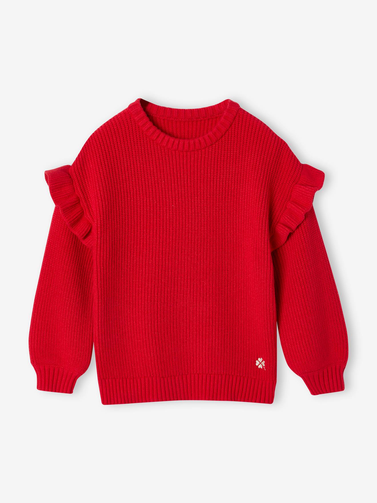 Mädchen Pullover rot Gr. 86 von vertbaudet