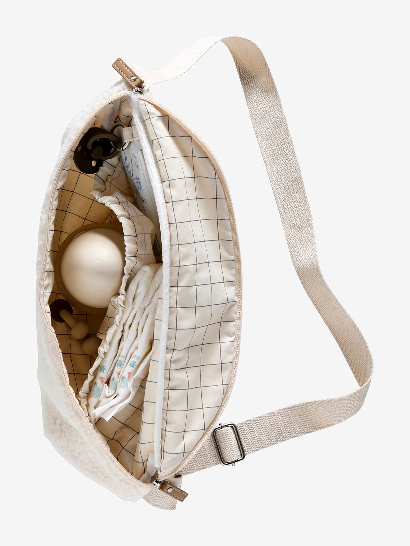 Thumbnail - XXL-Bauchtasche aus Teddyfleece