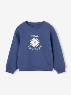 Maedchenkleidung-Pullover, Strickjacken & Sweatshirts-Sweatshirts-Mädchen Sweatshirt mit Print Basics