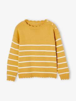 Maedchenkleidung-Pullover, Strickjacken & Sweatshirts-Pullover-Mädchen Ringelpullover