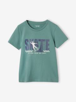 Jungenkleidung-Jungen T-Shirt Basic mit Print vorn