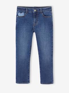 Maedchenkleidung-Hosen-Mädchen Slim-Jeans, Hüftweite COMFORT