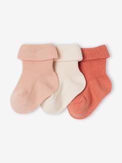 Babymode-3er-Pack unifarbene Baby Socken aus Ripp