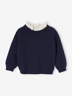 Babymode-Pullover, Strickjacken & Sweatshirts-Baby Pullover mit Volantkragen, Capsule Collection MAMA, TOCHTER & BABY