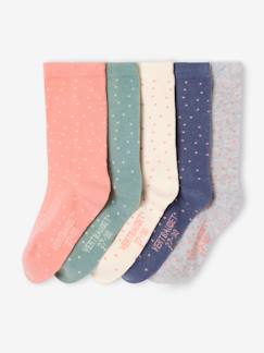 Maedchenkleidung-Unterwäsche, Socken, Strumpfhosen-Socken-5er-Pack Mädchen Socken BASIC Oeko-Tex