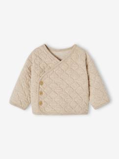 Babymode-Pullover, Strickjacken & Sweatshirts-Baby Wickeljacke mit Recycling-Polyester Oeko-Tex