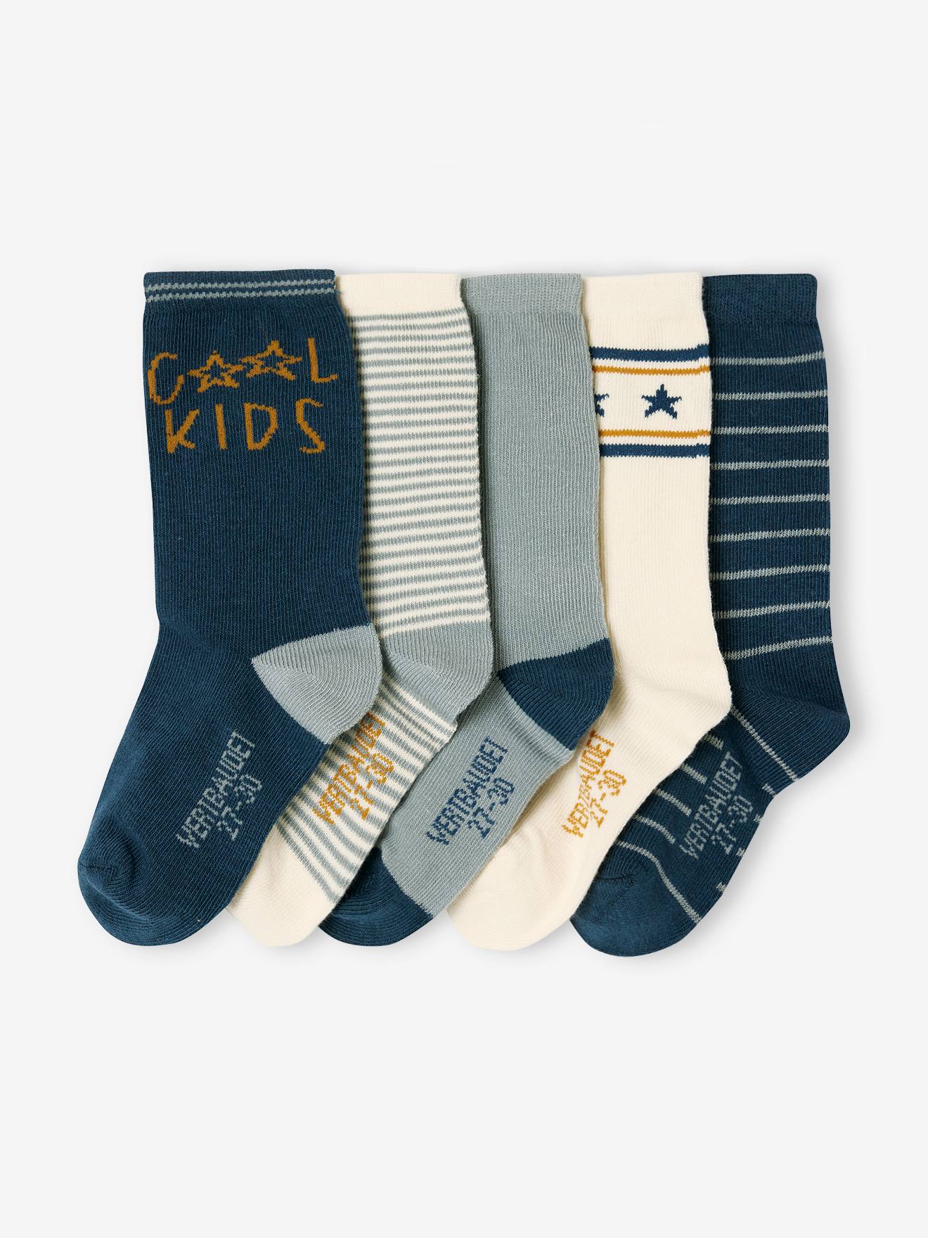5er-Pack Jungen Socken COOL KIDS salbei