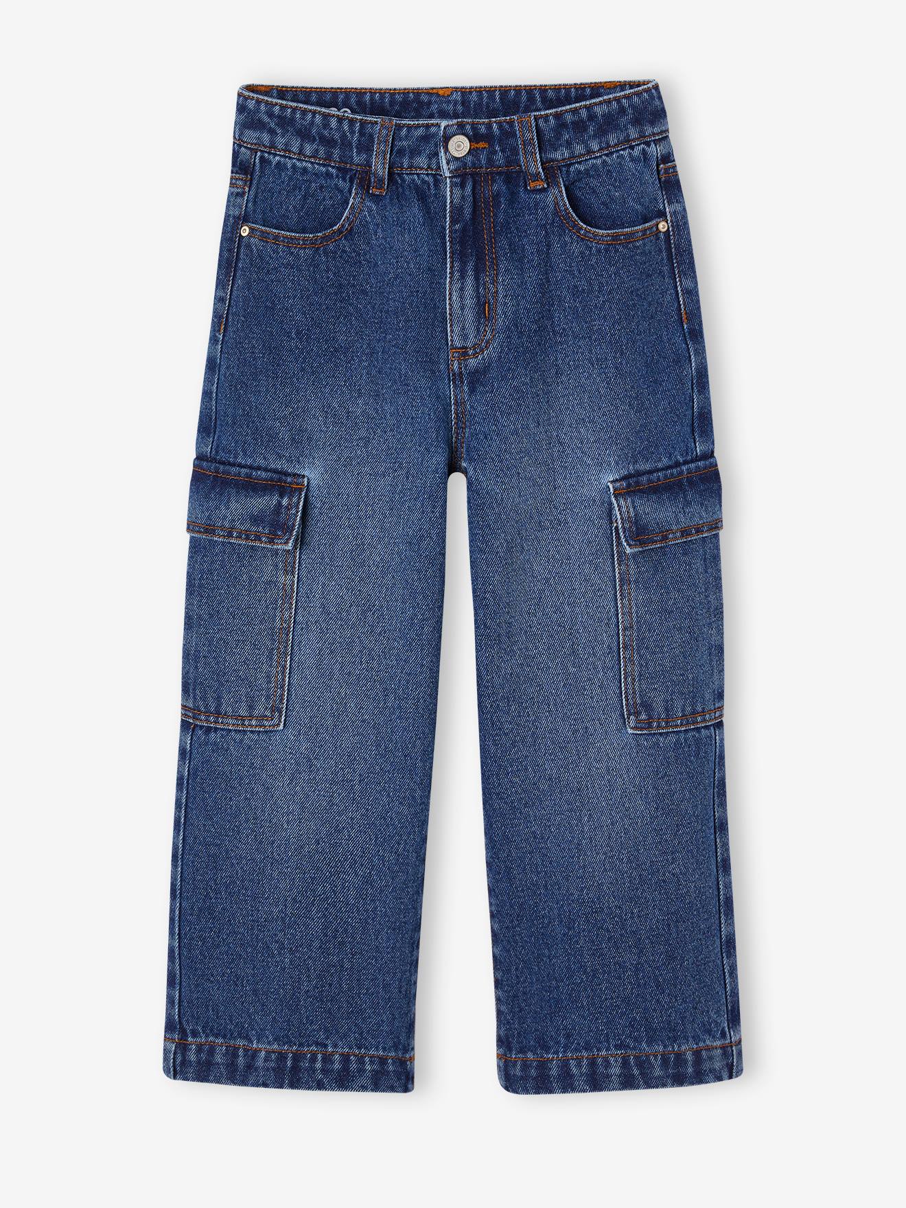 Thumbnail - Weite Mädchen Cargo-Jeans