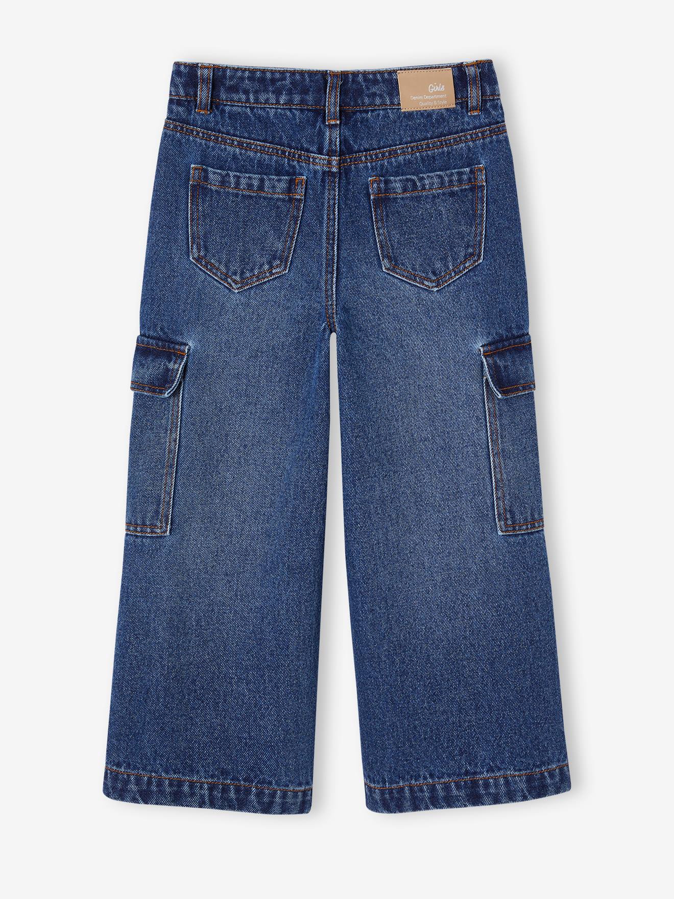 Thumbnail - Weite Mädchen Cargo-Jeans