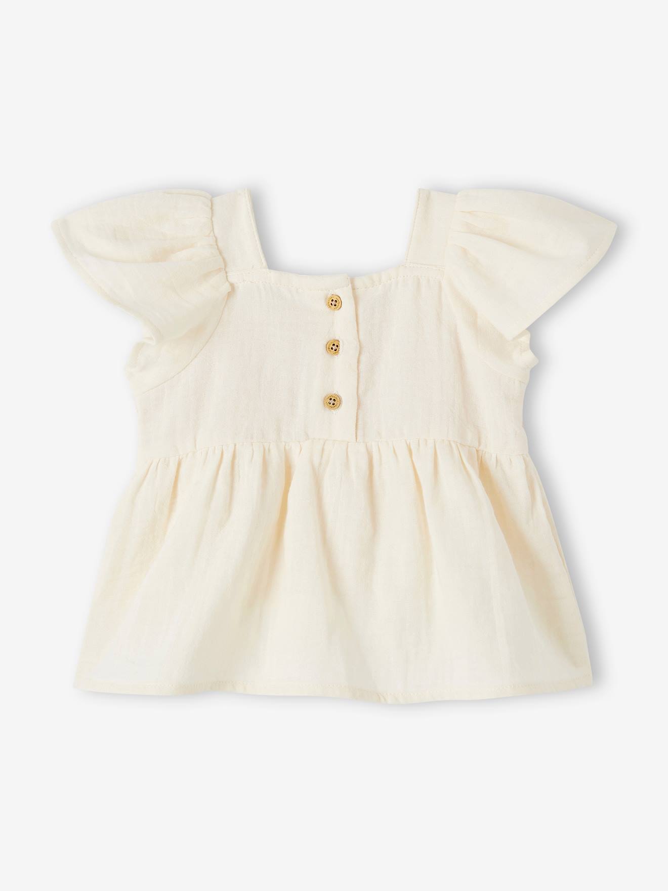 Thumbnail - Mädchen Baby Bluse mit Häkelspitze