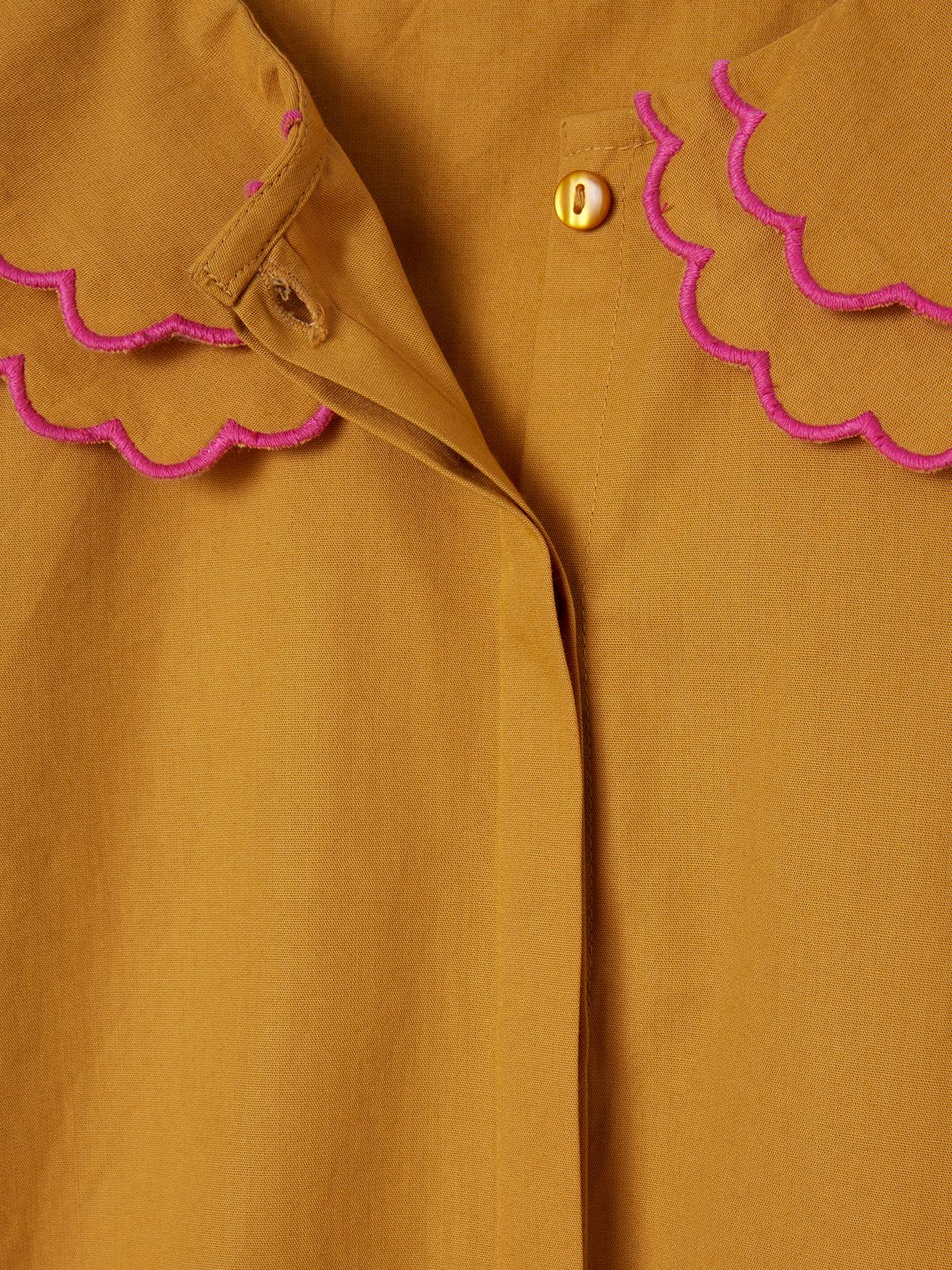 Thumbnail - Mädchen Bluse mit besticktem Oversized-Kragen