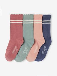 Maedchenkleidung-Sportbekleidung-4er-Pack Mädchen Sportsocken