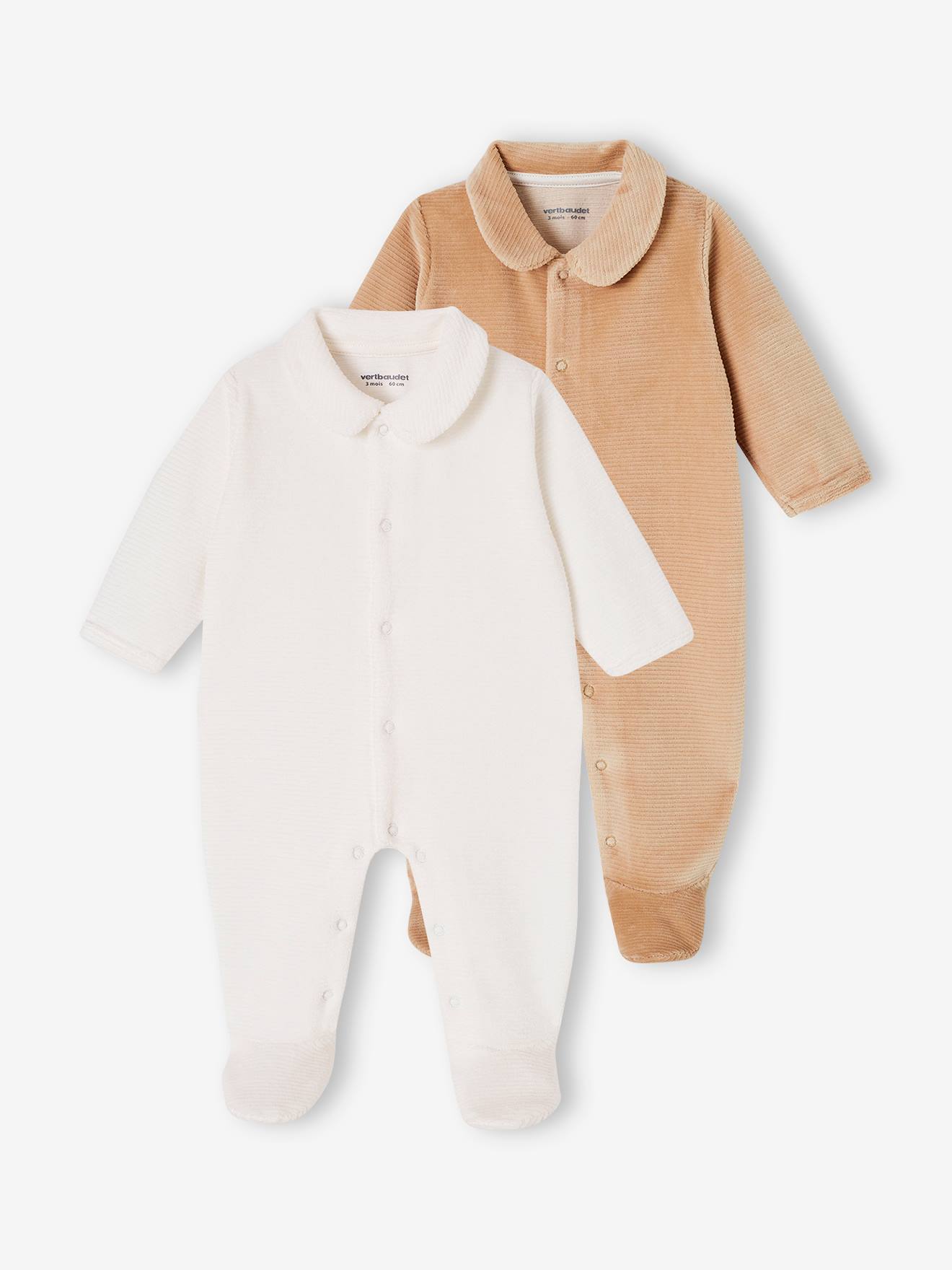 2er-Pack Baby Strampler aus Cordsamt