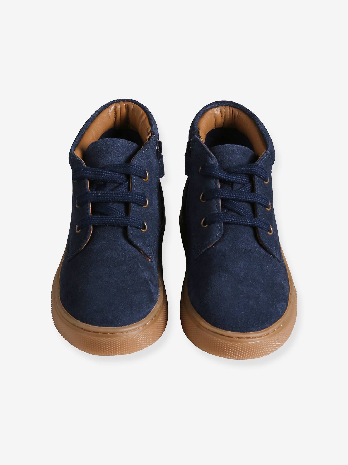 Thumbnail - Jungen High-Sneakers aus Leder mit Schnürung
