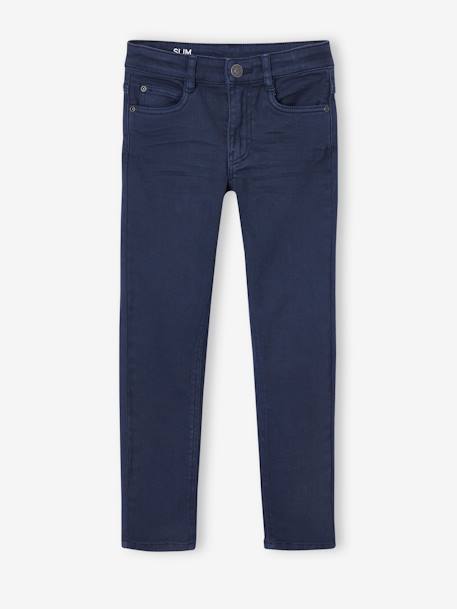 Jungen Slim-Fit-Hose, Hüftweite SLIM, Bundweite verstellbar beige+blau+grün+nachtblau+schokolade+terrakotta farbe 15