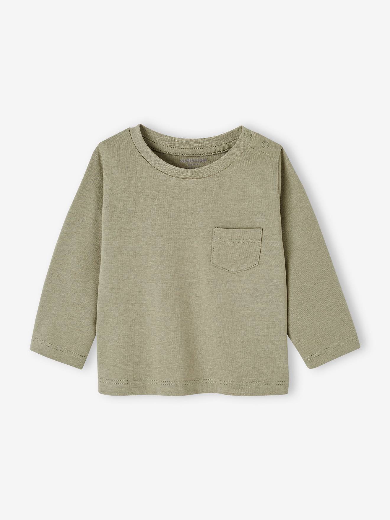 Thumbnail - 3er-Pack Baby Shirts BASIC aus Bio-Baumwolle pekannuss