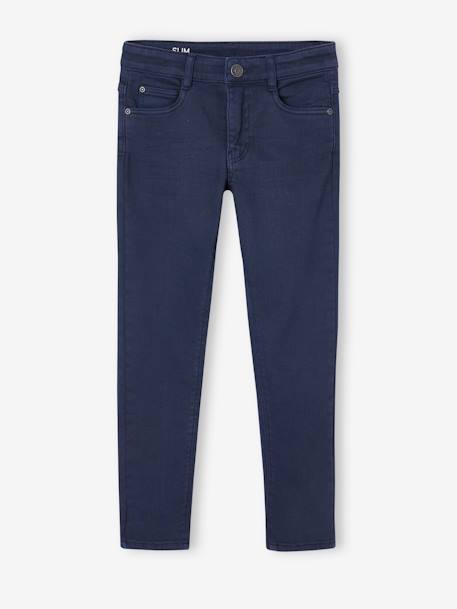 Jungen Slim-Fit-Hose, Hüftweite REGULAR, Bundweite verstellbar beige+dunkelblau+graugrün+grün+hellblau+nachtblau+terrakotta farbe 26