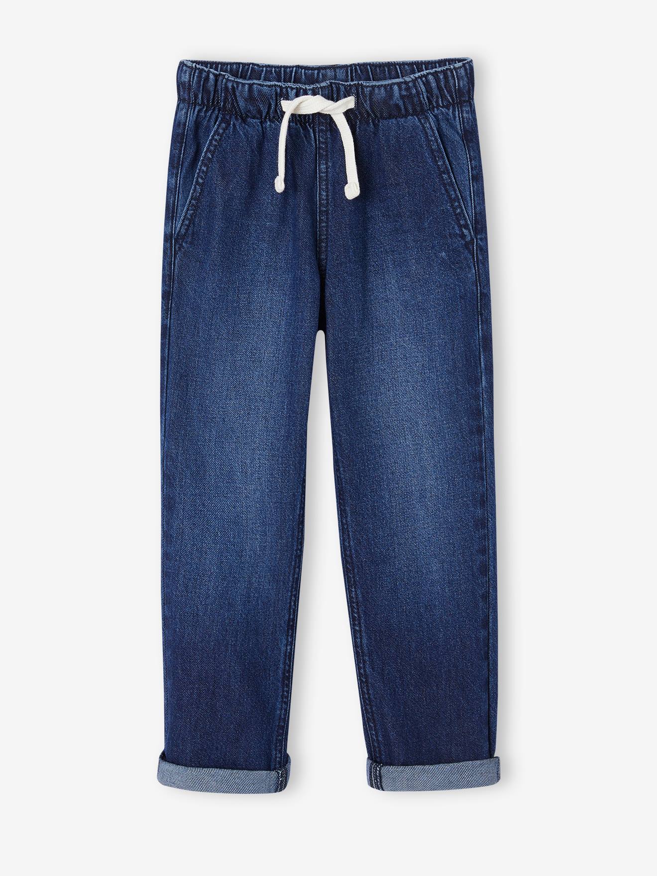 Weite Jungen Jeans mit Dehnbund und Kordelzug