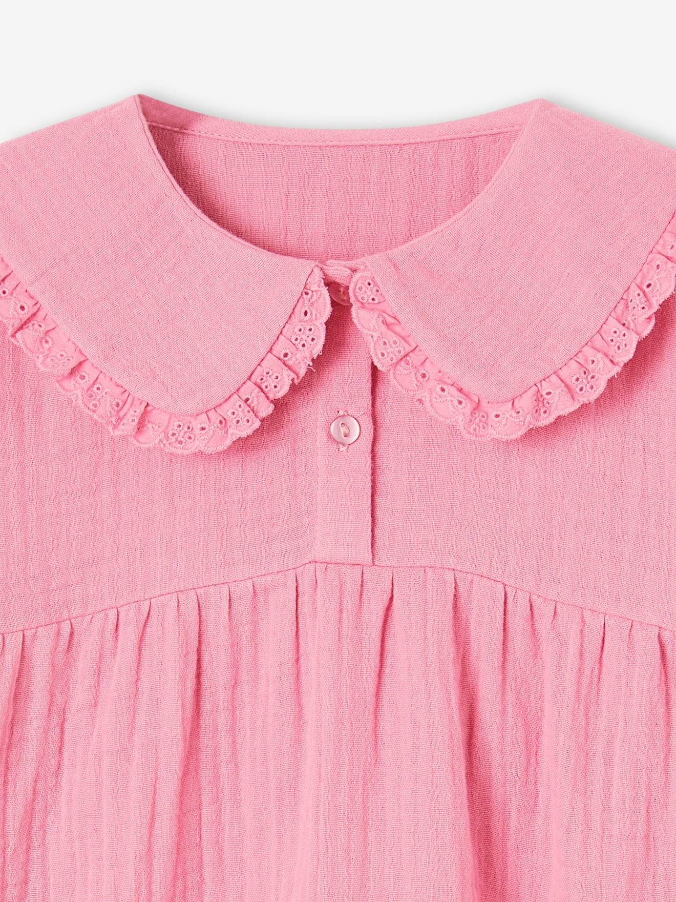 Thumbnail - Mädchen Musselin-Bluse mit Bubikragen