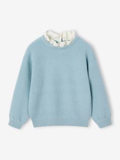 Maedchenkleidung-Pullover, Strickjacken & Sweatshirts-Mädchen Pullover mit Volantkragen, Capsule Collection MAMA, TOCHTER & BABY Oeko-Tex