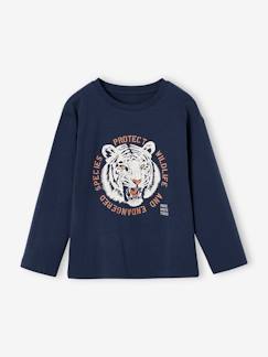 Jungen Shirt mit Tigermotiv und Recycling-Baumwolle  [numero-image]