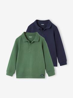 Jungenkleidung-Shirts, Poloshirts & Rollkragenpullover-Poloshirts-2er-Pack Jungen Rugbyshirts Oeko-Tex