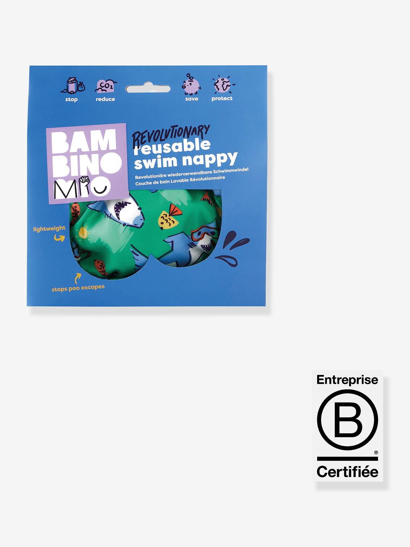 Thumbnail - Waschbare Baby Badewindel 2-3 Jahre Bambino Mio