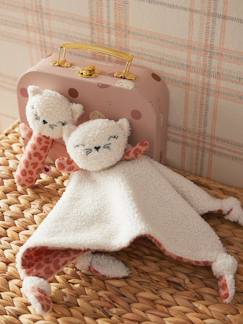 Spielzeug-Baby-Kuscheltiere & Stofftiere-Baby Geschenk-Set: Stoffkatze & Rassel im Koffer