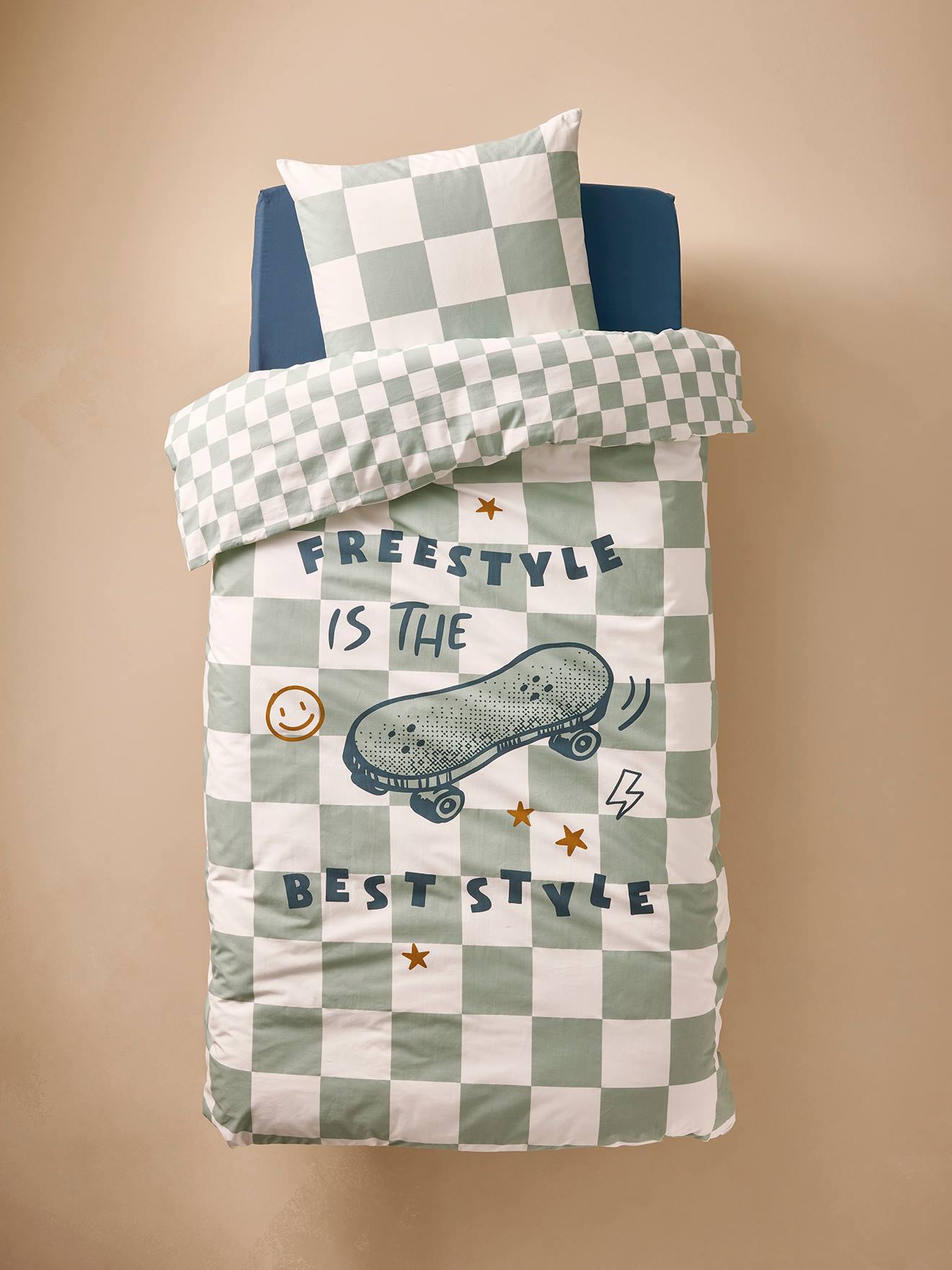 Thumbnail - Kinder Bettwäsche-Set FREESTYLE mit Recycling-Baumwolle