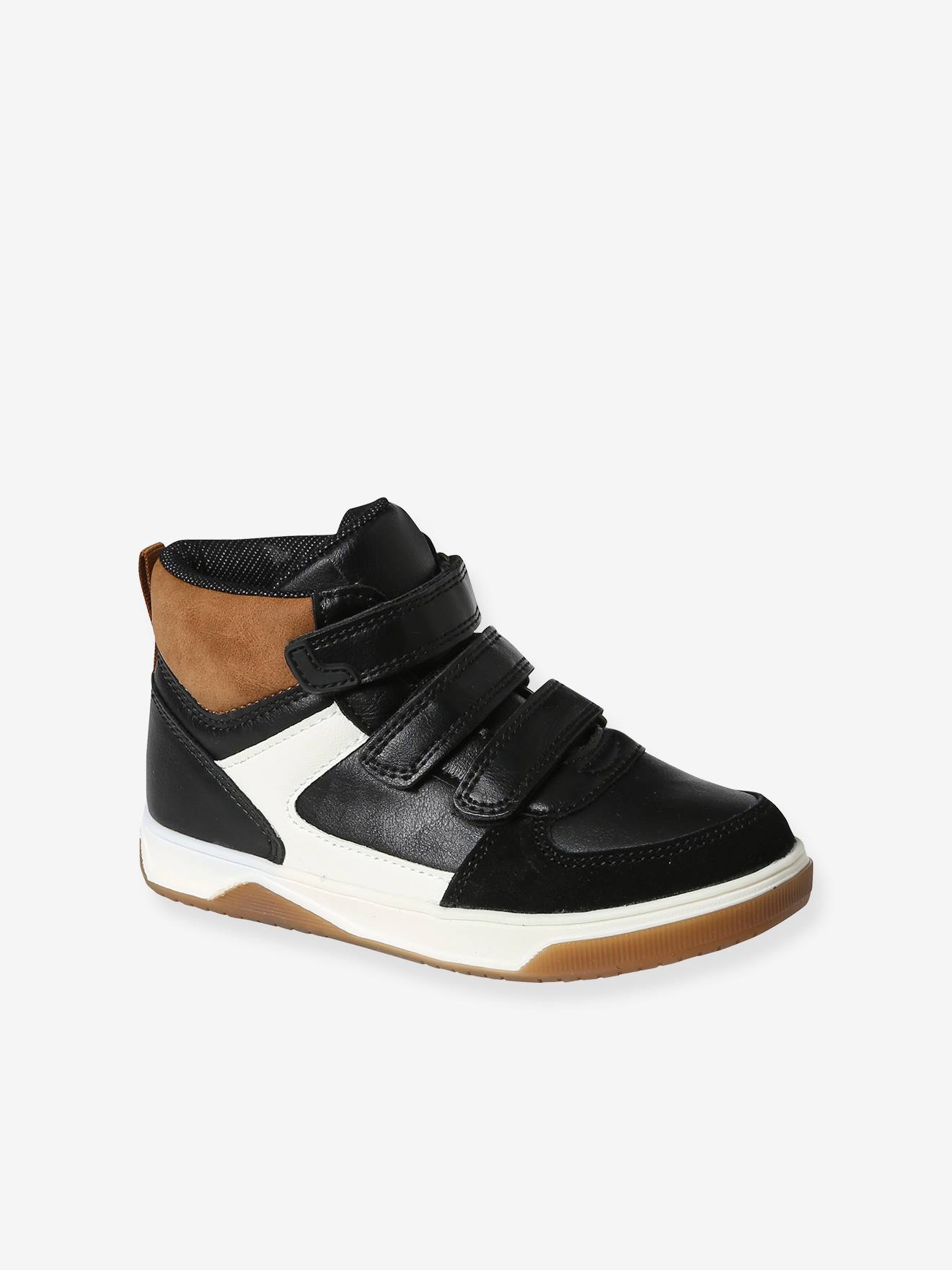 Kinder High-Sneakers mit 3 Klettriemen
