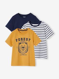 Jungenkleidung-Shirts, Poloshirts & Rollkragenpullover-3er-Pack Jungen T-Shirts mit Rundhals Basic