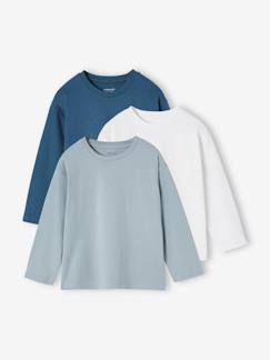 Jungenkleidung-Shirts, Poloshirts & Rollkragenpullover-Shirts-3er-Pack Jungen Shirts aus Baumwolle Basic