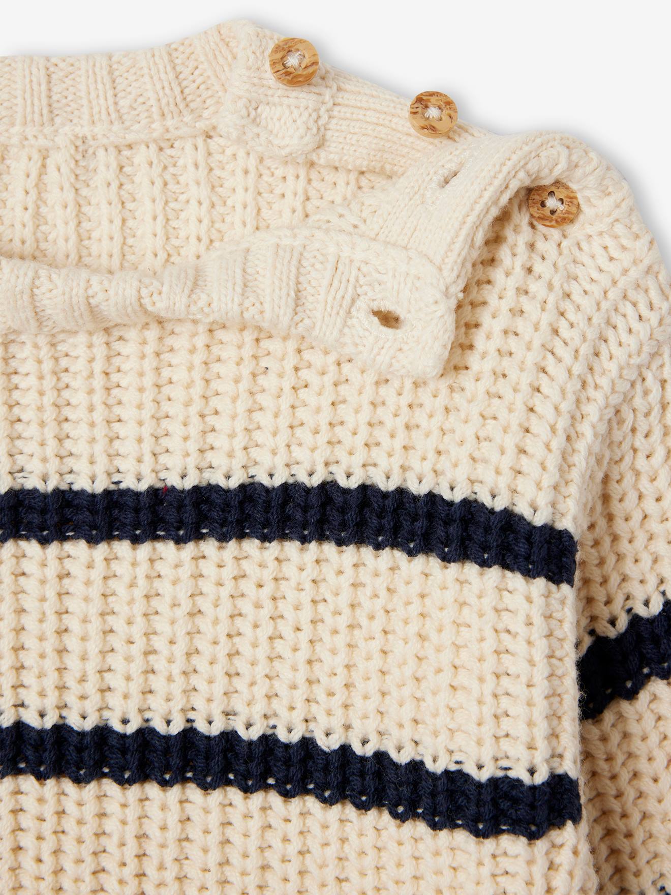 Thumbnail - Baby Strickpullover creme/