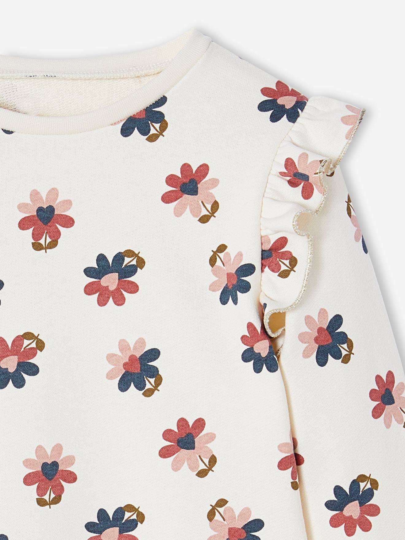 Thumbnail - Mädchen Sweatshirt mit Volants und Prints