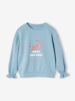 Maedchenkleidung-Mädchen Sweatshirt mit Tierprint