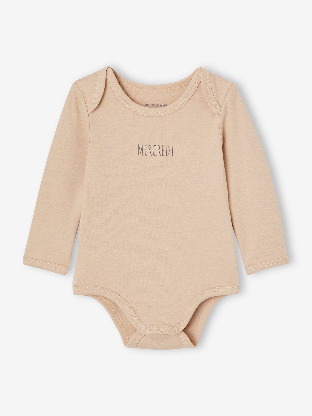 Thumbnail - 5er-Pack Baby Langarm-Bodys in Schlupfform BASIC