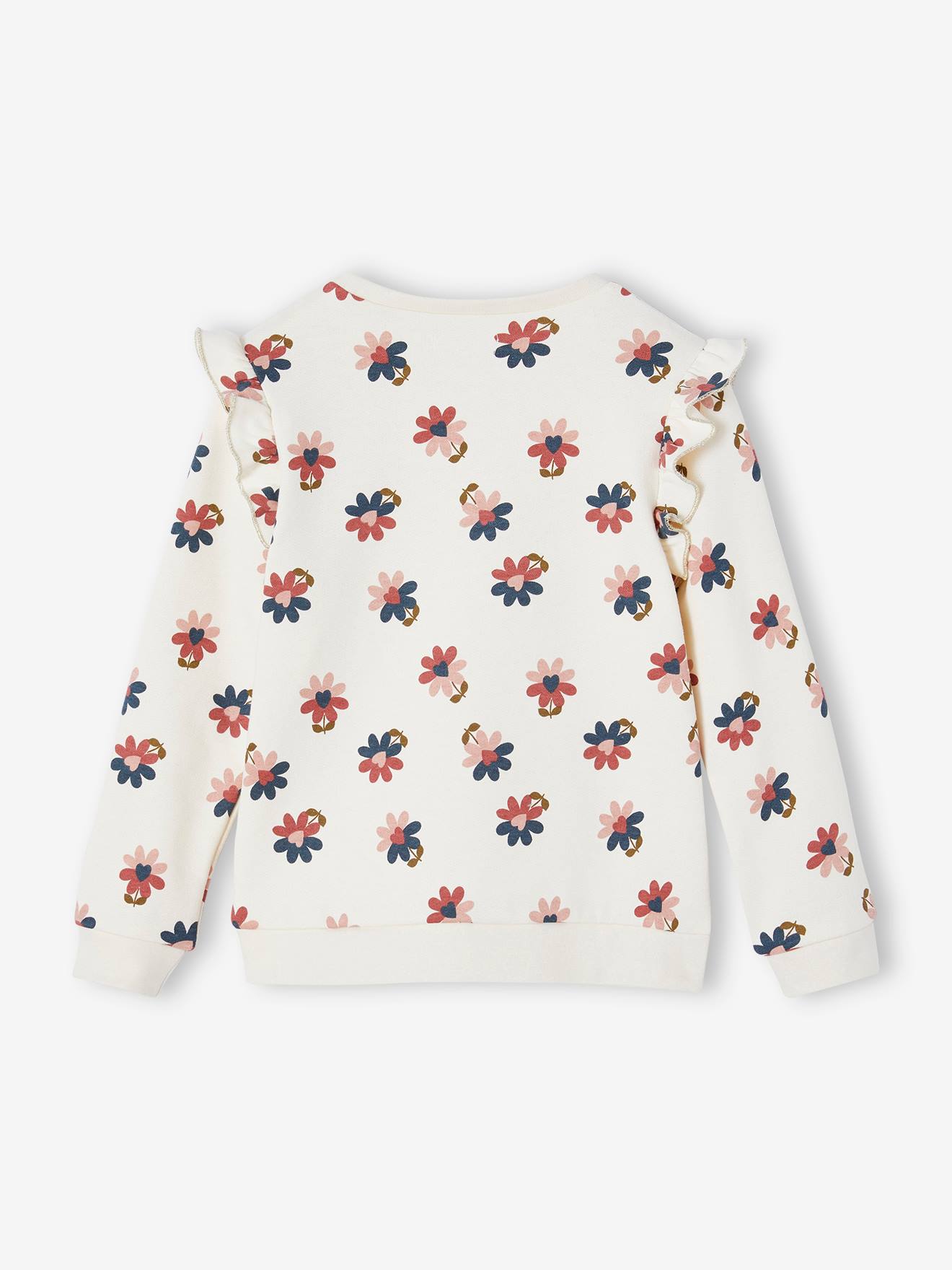 Thumbnail - Mädchen Sweatshirt mit Volants und Prints