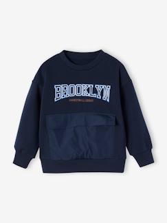 Jungenkleidung-Pullover, Strickjacken, Sweatshirts-Sweatshirts-Jungen Sport-Sweatshirt BROOKLYN mit Recycling-Polyester