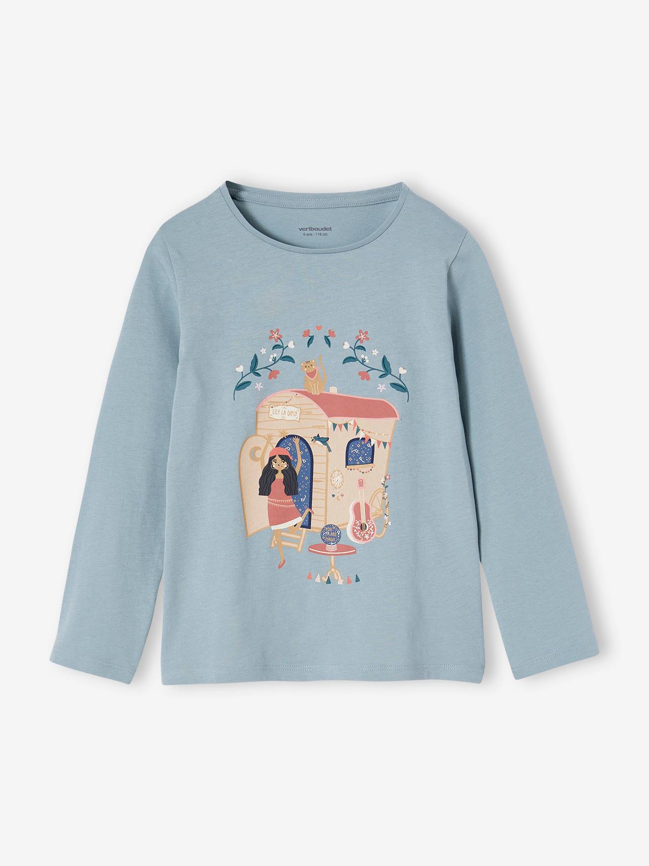 Thumbnail - 2er-Pack lange Mädchen Schlafanzüge mit Boho-Print  hippie blumenwagen