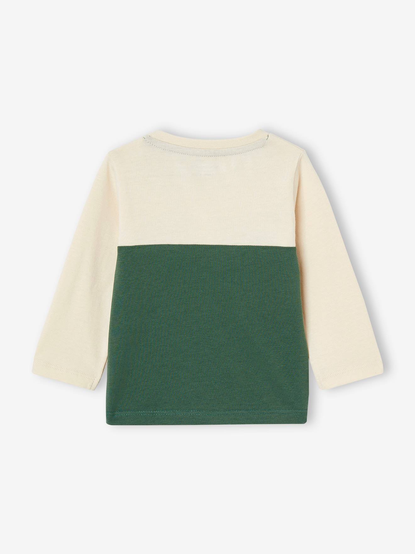 Thumbnail - Baby Colorblock-Shirt aus Bio-Baumwolle