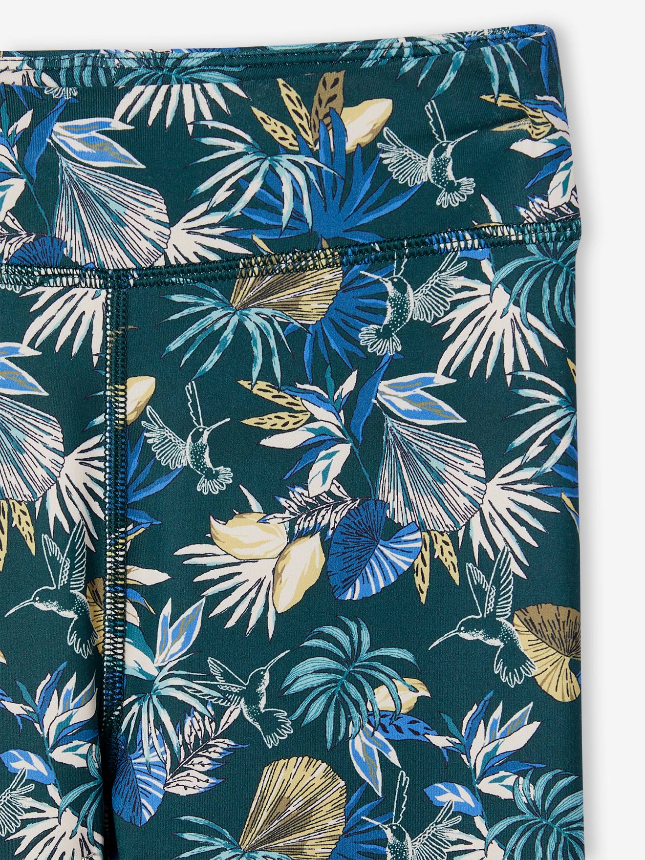Thumbnail - Mädchen Sportleggings mit exotischem Blumenprint