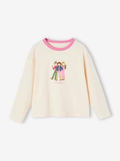 Maedchenkleidung-Shirts & Rollkragenpullover-Shirts-Mädchen Shirt mit Girlie-Print und Recycling-Baumwolle