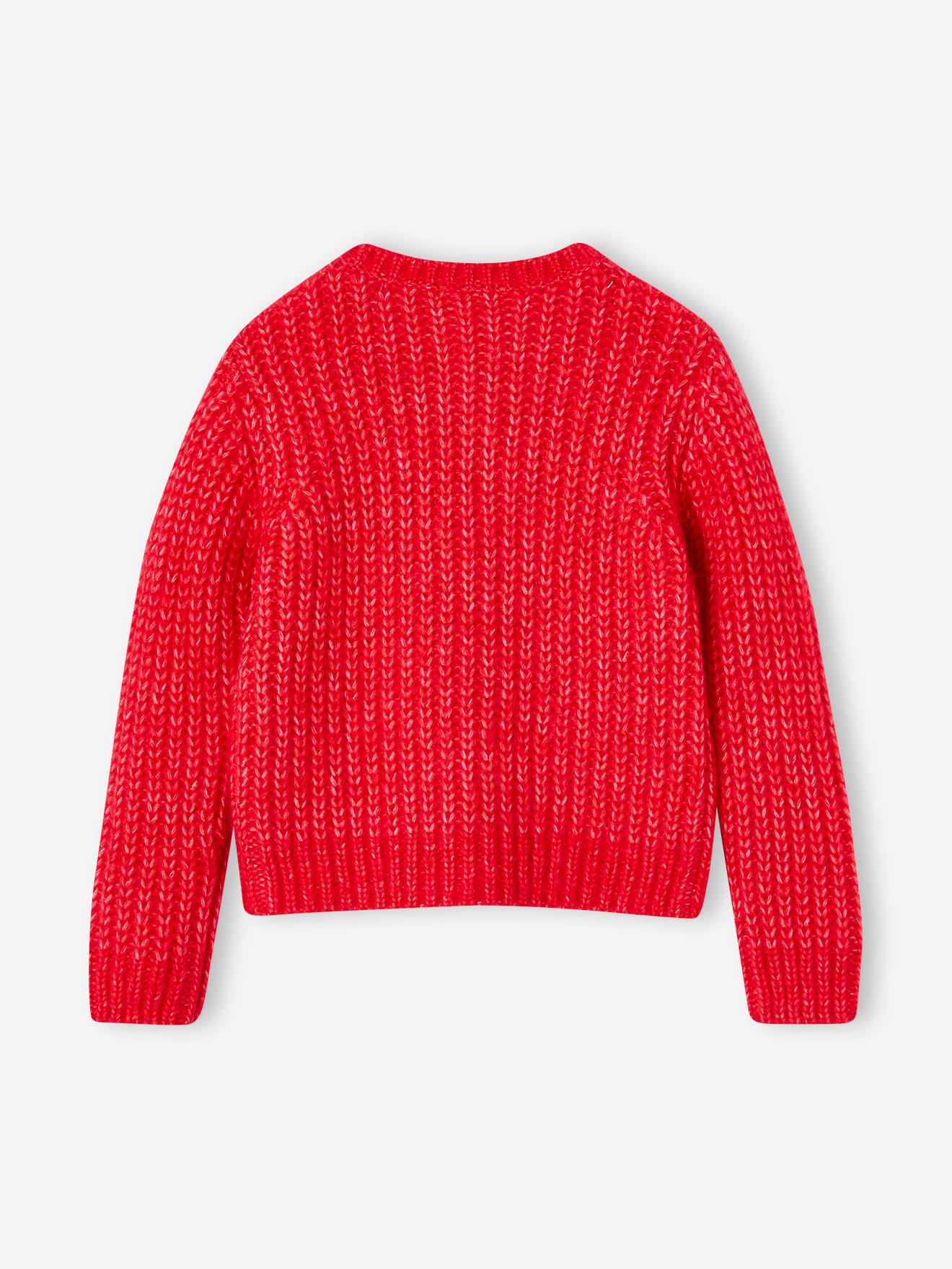 Thumbnail - Flauschige Mädchen Strickjacke