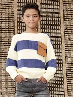 Jungen Pullover mit breiten Streifen  [numero-image]