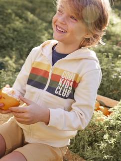 Jungenkleidung-Pullover, Strickjacken, Sweatshirts-Sweatshirts-Jungen Kapuzensweatjacke COOL KIDS CLUB