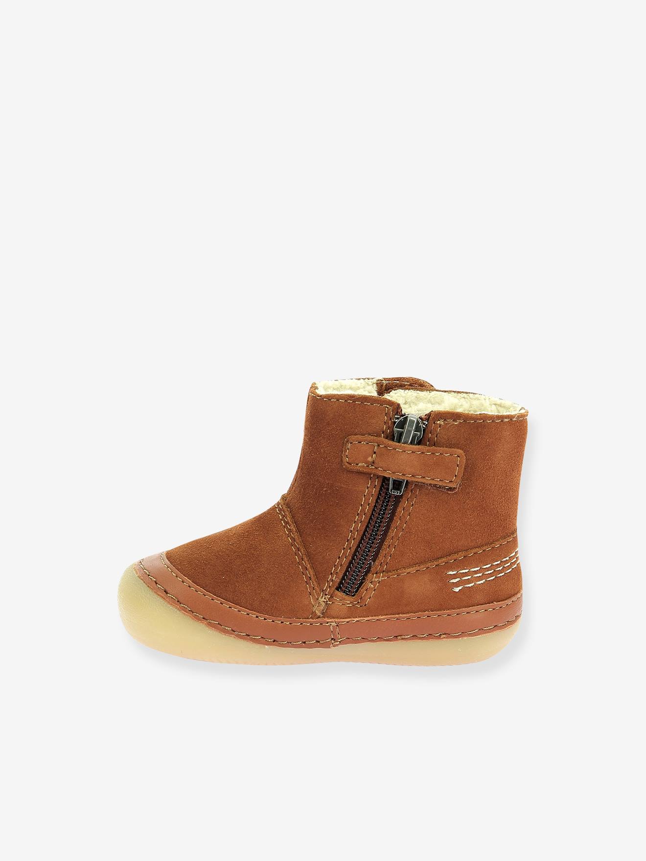 Thumbnail - Warme Kinder Boots Sokifaune KICKERS camel