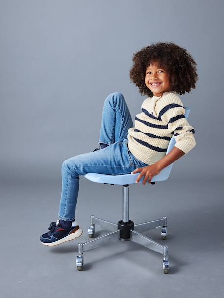 Jungen Slim-Fit-Jeans WATERLESS, Hüftweite REGULAR, Bundweite verstellbar blue stone+dark blue+double stone+dunkelgrau 23